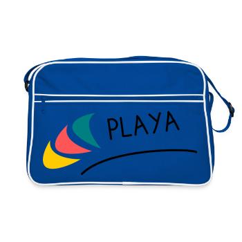 HOLIDAY. HAPPY HOLIDAYS. MISTRESS. MASTER. TEACHER - Retro Bag - blue/white - Front