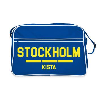 T-shirt avec motif cercueil de Stockholm - Sac Retro - bleu/blanc - Devant