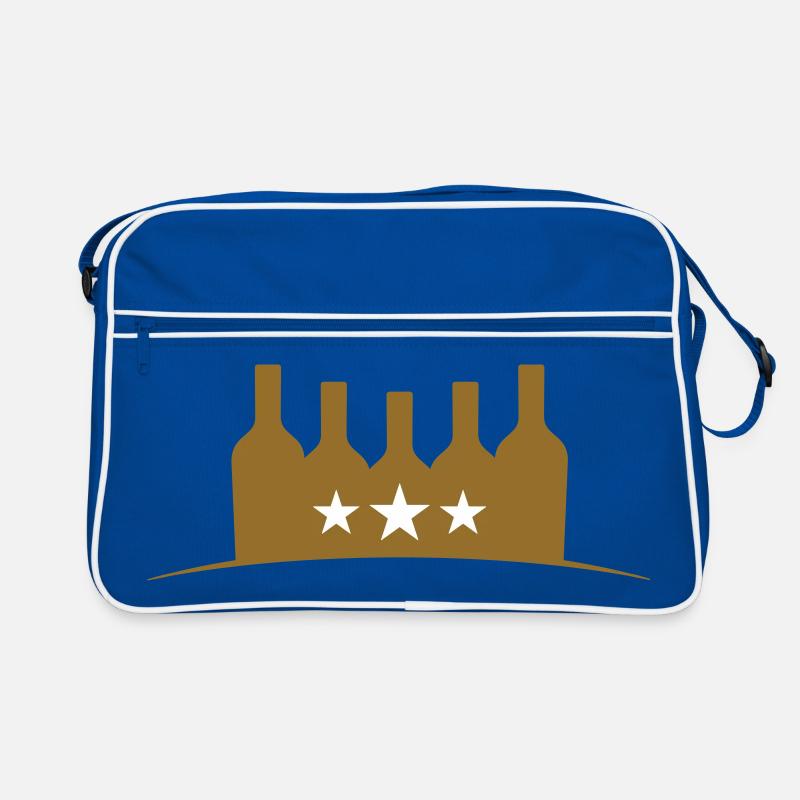 Gold Bottles - Alcohol Retro Bag