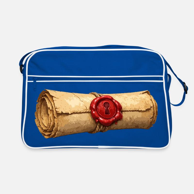 Papyrus Scroll with Red Seal Retro Bag