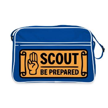 Scout Greeting Scout Be Prepared Adventure - Retro Bag - blue/white - Front