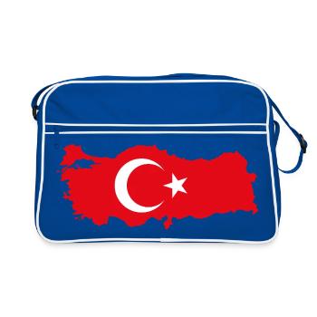 TURQUIE TURQUIE TURC Europe Fan de sport - Sac Retro - bleu/blanc - Devant