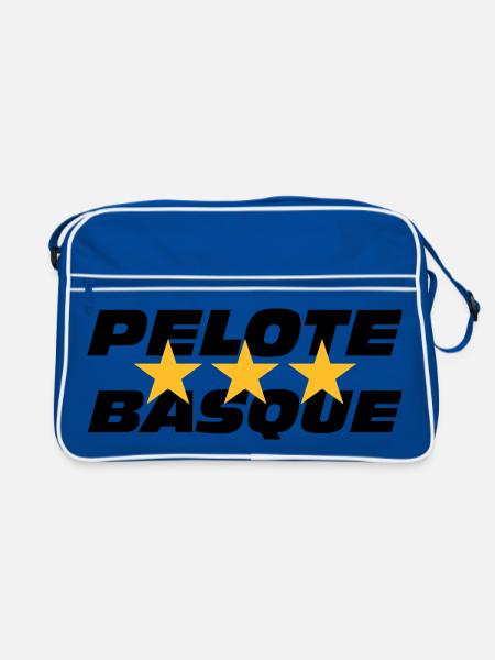 Pelote basque - Retro Tasche - Blau/Weiß - Vorne