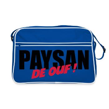 Paysan de ouf ! - Sac Retro - bleu/blanc - Devant