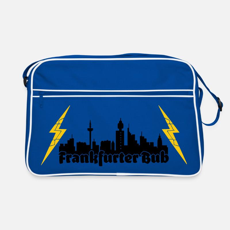 Frankfurter Bub ffm skyline Retro Tasche