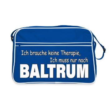 Thérapie BALTRUM - Sac Retro - bleu/blanc - Devant