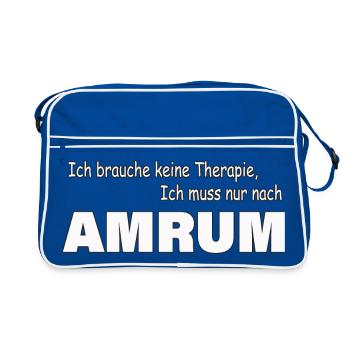 Thérapie AMRUM - Sac Retro - bleu/blanc - Devant