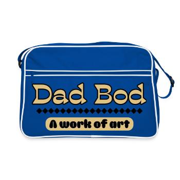 Dad Bod – Déclaration artistique pour les pères - Sac Retro - bleu/blanc - Devant