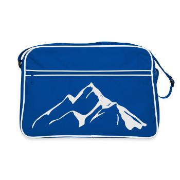 Montagne - Sac Retro - bleu/blanc - Devant