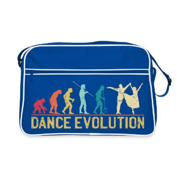 Dance Evolution Silhouette Design - Retro Bag - blue/white - Front