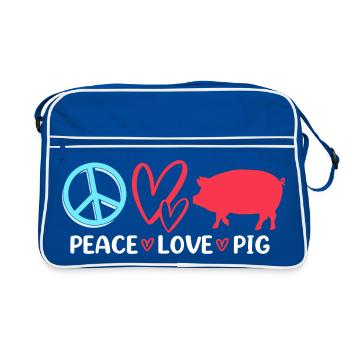 Éleveurs d’élevage Bétail - Sac Retro - bleu/blanc - Devant