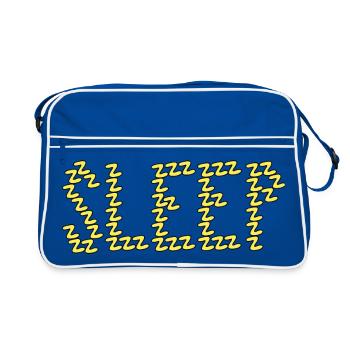 Typographie du sommeil - Sac Retro - bleu/blanc - Devant