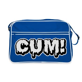 Cum | Sperma | Wichse - Sac Retro - bleu/blanc - Devant