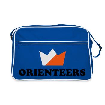 Orienteurs couronne - Sac Retro - bleu/blanc - Devant