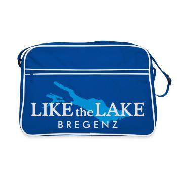 Bregenz Bodensee Design - Like the Lake - Retro Tasche - Blau/Weiß - Vorne