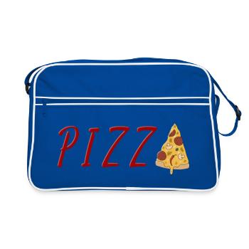 PIZZA - Sac Retro - bleu/blanc - Devant