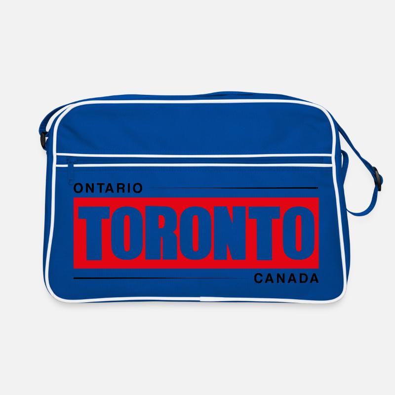 Toronto Bold Red Black Logo Sac Retro