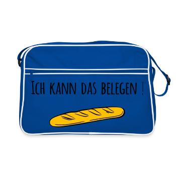 Baguette - Retro Bag - blue/white - Front