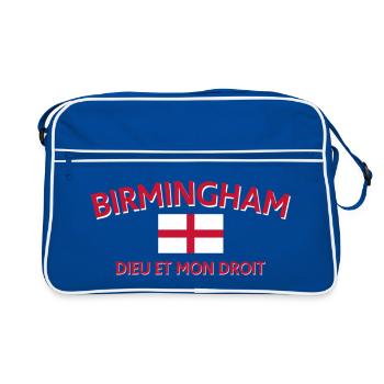 Birmingham Heritage Emblem - Retro Bag - blue/white - Front