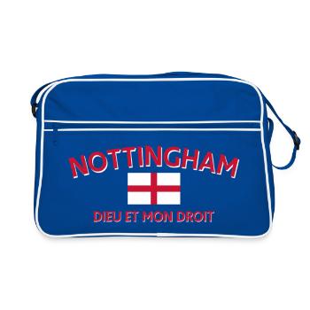 Nottingham Crest English Flag Tee - Retro Bag - blue/white - Front