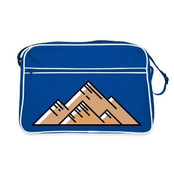 Monts de Berge - Sac Retro - bleu/blanc - Devant