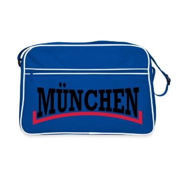 Munich * two-tone - Retro Bag - blue/white - Front