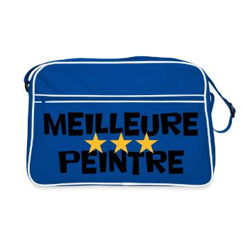Beste Maler - Retro Tasche - Blau/Weiß - Vorne
