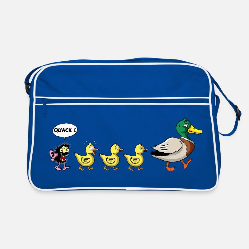 Le vilain petit canard - Sac Retro - bleu/blanc