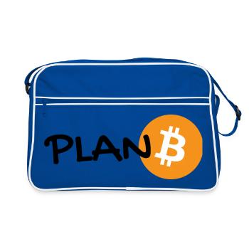 plan B - bitcoin Plan Bitcoin - Hoodl - Sac Retro - bleu/blanc - Devant