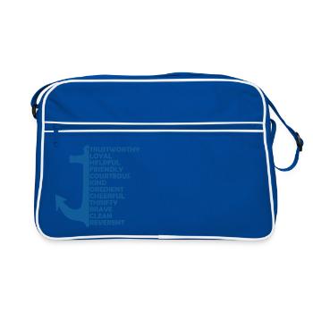 Sea Scout Laws Oath - Retro Bag - blue/white - Front