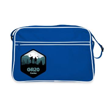 GR20 Grande Randonnée Corse trekking marche - Sac Retro - bleu/blanc - Devant