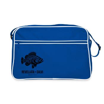 J'peux pas, j'ai plongée à Calvi, en Corse. - Sac Retro - bleu/blanc - Devant