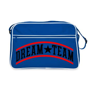 Travail d’équipe de rêve - Sac Retro - bleu/blanc - Devant