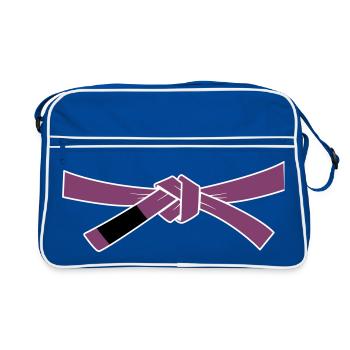 Ceinture violette - Ceinture violette - Sac Retro - bleu/blanc - Devant