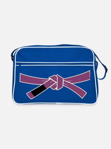 Ceinture violette - Ceinture violette - Sac Retro - bleu/blanc - Devant