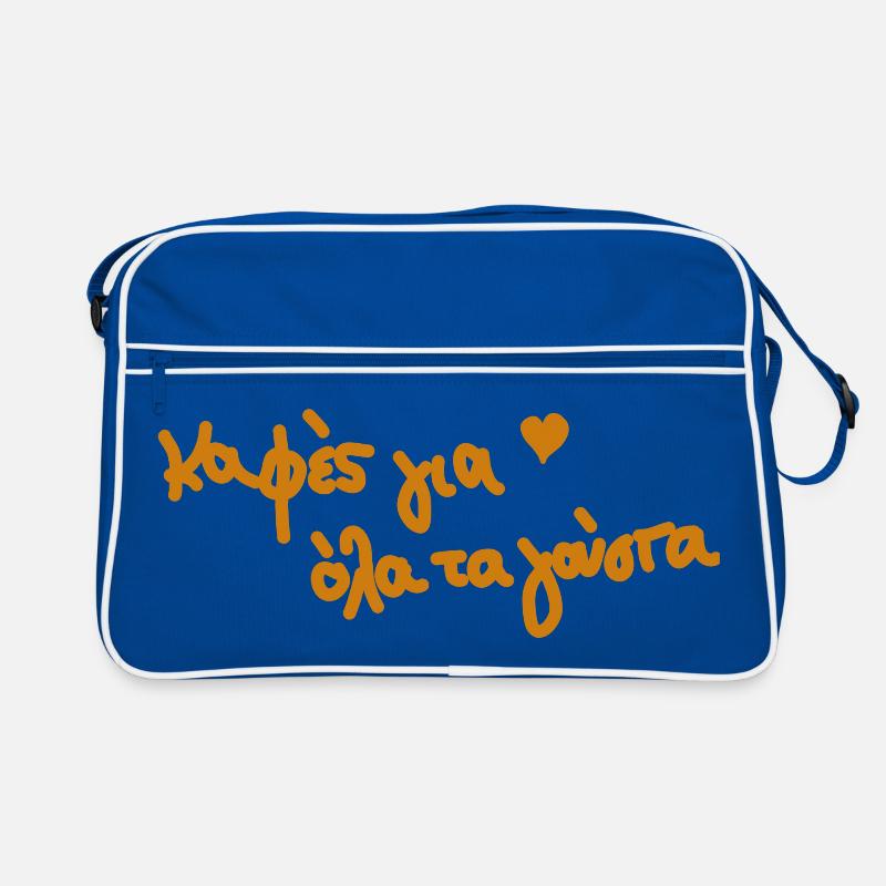 Café grec en Grèce Sac Retro
