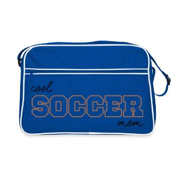 Cool soccer mom - Retro Tasche - Blau/Weiß - Vorne
