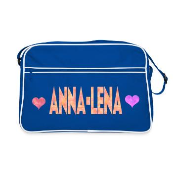 Anna-Lena - Retro Bag - blue/white - Front