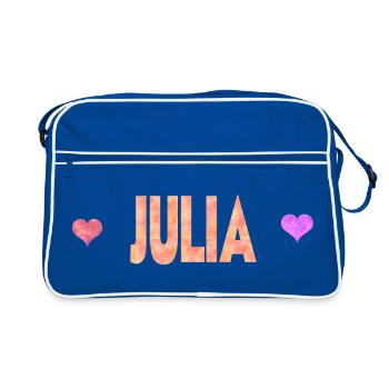 Julia - Retro Bag - blue/white - Front