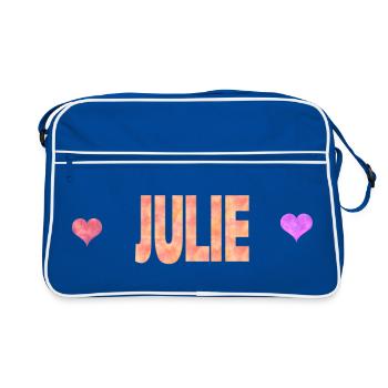Julie - Sac Retro - bleu/blanc - Devant