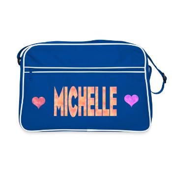 Michelle - Sac Retro - bleu/blanc - Devant