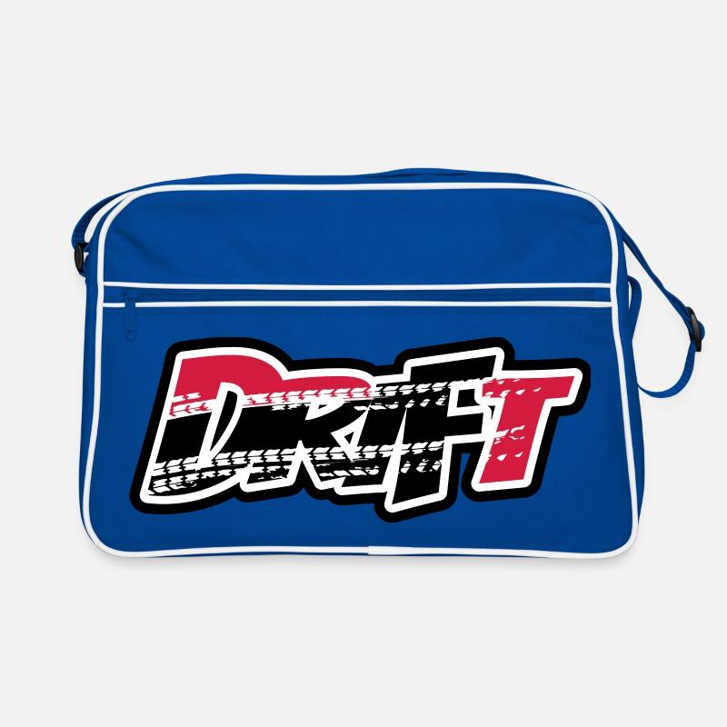 Drift Motorsport - Retro Tasche - Blau/Weiß