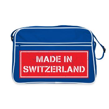 Made in Switzerland - Retro Bag - blue/white - Front