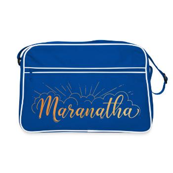 Maranatha - Retro Bag - blue/white - Front