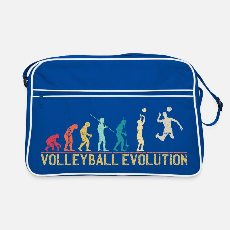 Volleyball Evolution Graphic T-Shirt Retro Bag