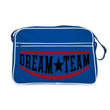 Équipe de rêve Mannschaft - Sac Retro - bleu/blanc - Devant