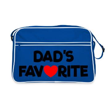 Préféré de papa Je suis le préféré de papa - Sac Retro - bleu/blanc - Devant