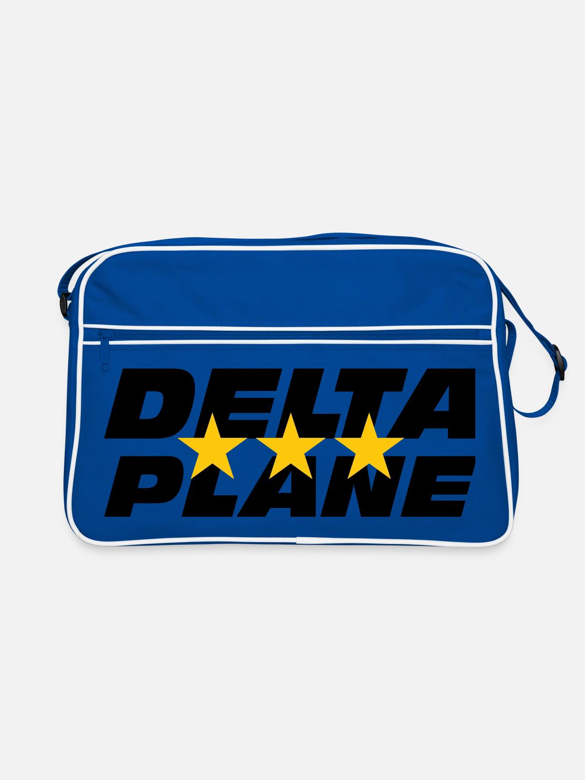 Logo Delta Plane Étoiles d'Excellence - Sac Retro - bleu/blanc - Devant