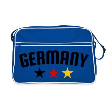 Allemagne 3 Étoiles Design EN - Sac Retro - bleu/blanc - Devant