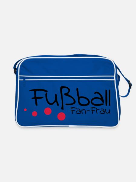 fußball - Retro Tasche - Blau/Weiß